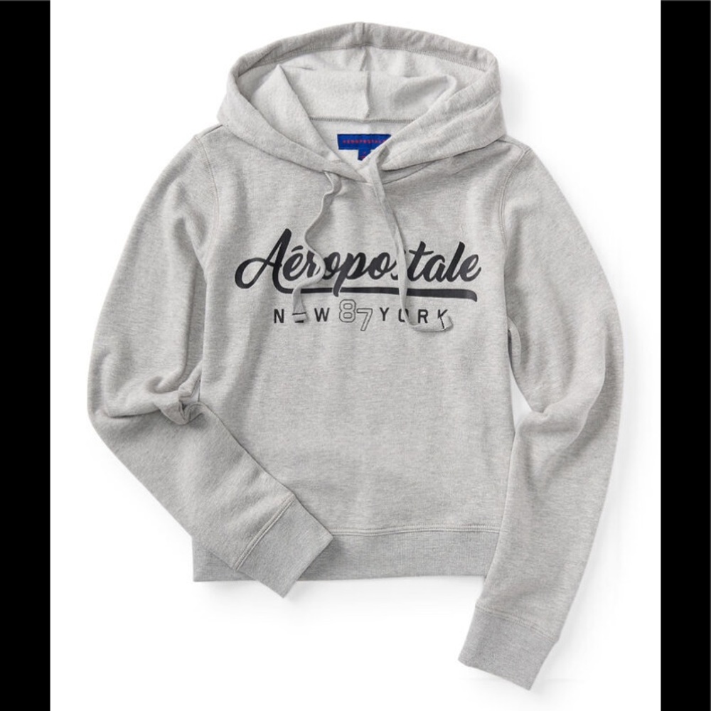 Aeropostale grey cropped sweater A10